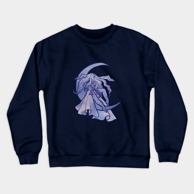 Moon Goddess Crewneck Sweatshirt by bubbsnugg